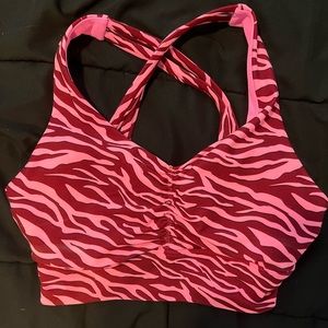 Lorna Jane Zebra Print Sports Bra